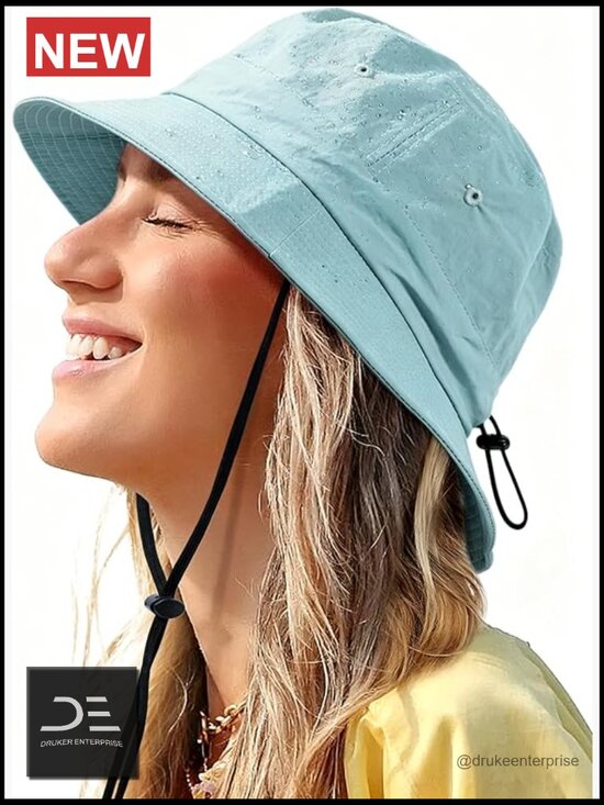 Water-Resistant Bucket Hat UPF 50+ Boonie Sun Hat Foldable Fishing Safari Hat main image 5